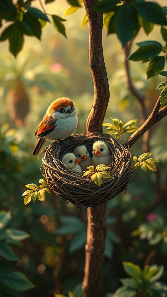 Perjuangan Induk Burung