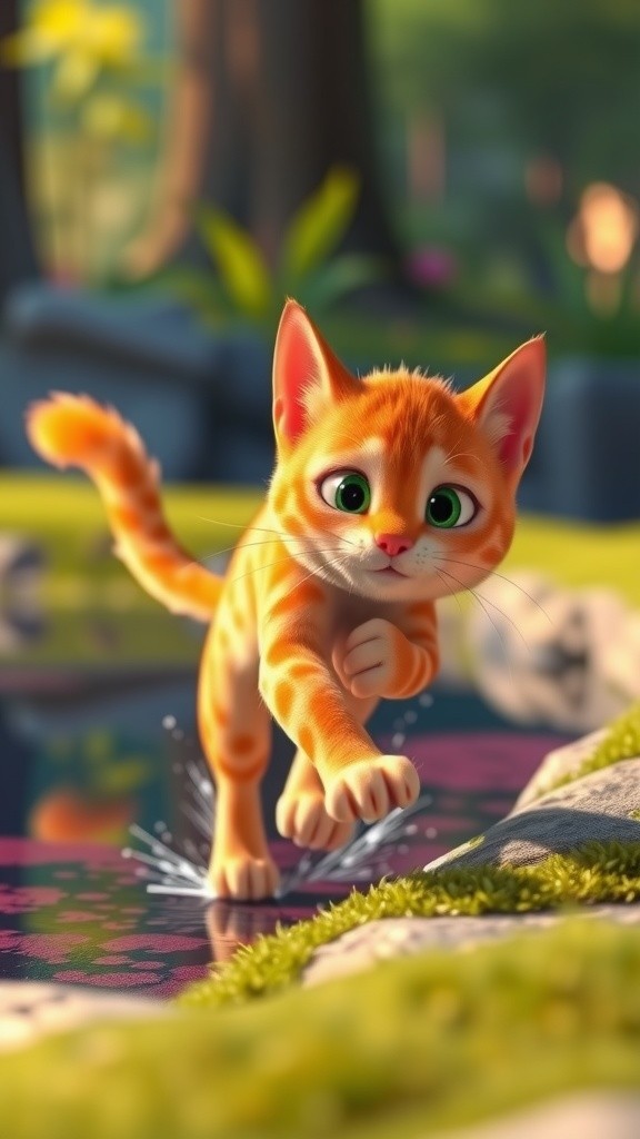 Kucing dan Ikan: Pertarungan di Air