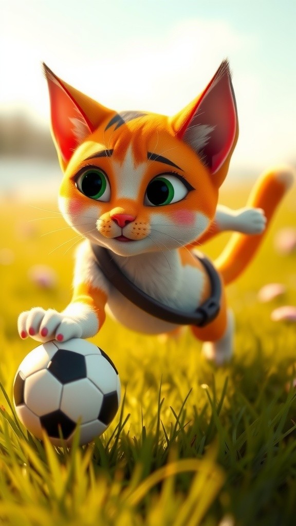 The Feline Soccer Star