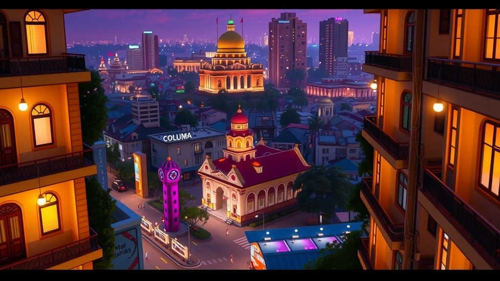 Lights of Colombo: Night Views from the Lotus