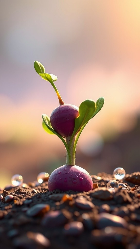 Radish Growth in 10 Seconds