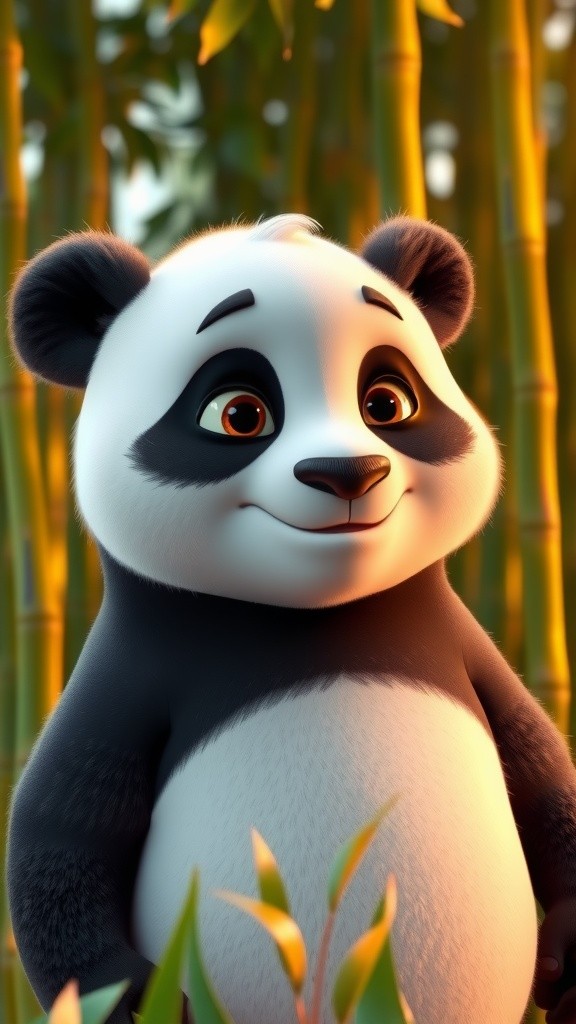 A Panda's Kindness: Saving an Injured Penguin