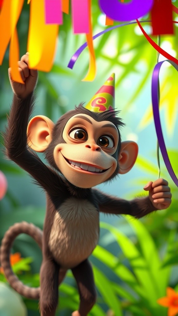 The Mischievous Monkey's Birthday Party