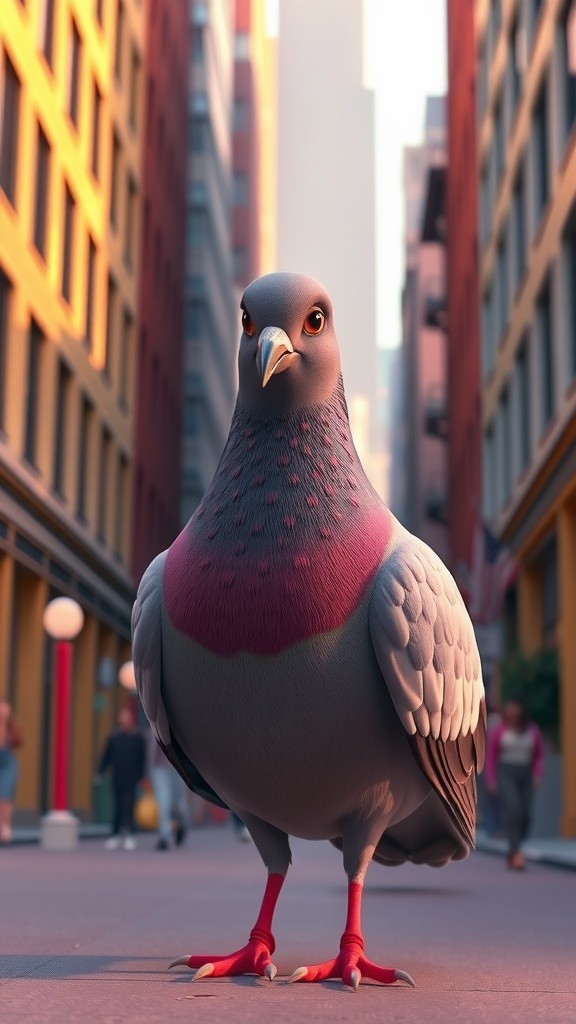 Confused Pigeon Receives a Mysterious Message