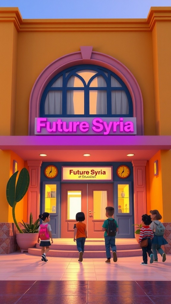 مدرسة سوريا المستقبل: التعليم عن بعد المبتكر