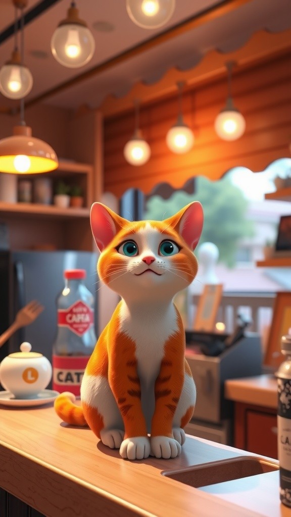 Kucing Selebriti di Warung Kopi