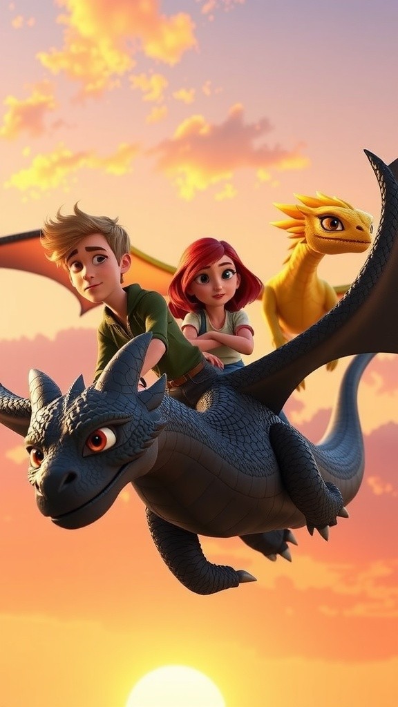 Fuego y Alas: Amor entre Jinetes de Dragones