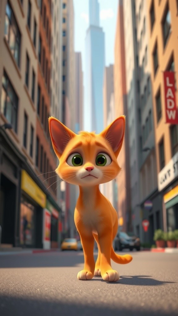 Sad Journey of a Small Orange Cat