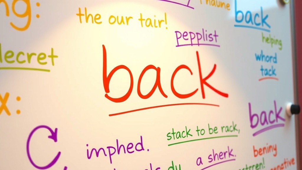 Expressions with 'Back'