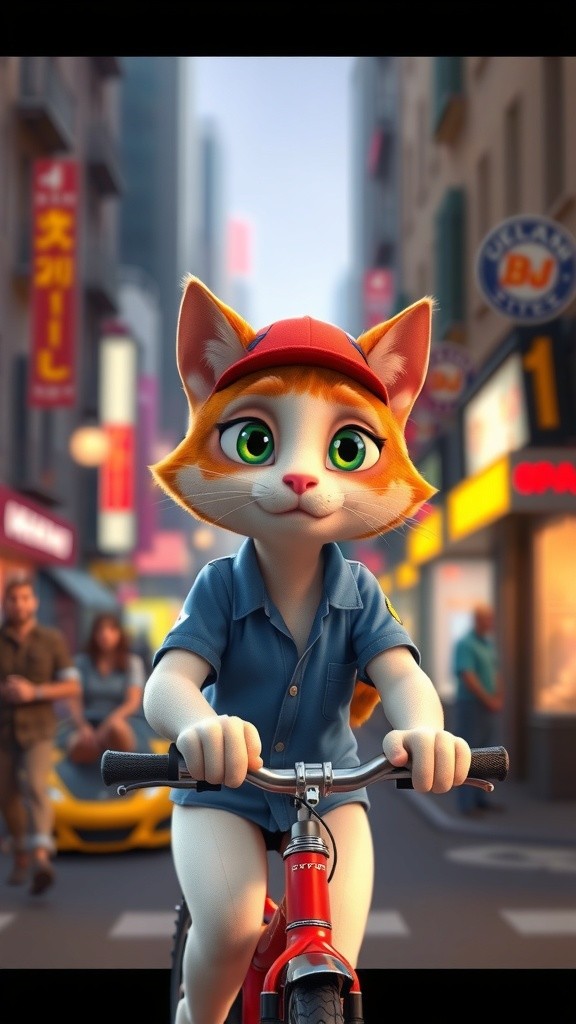 The Brave Pizza Delivery Cat