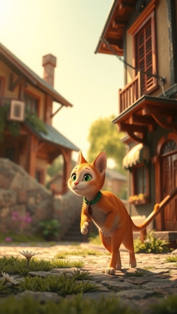 A New Friendship: The Stray Cat and the Old Lady