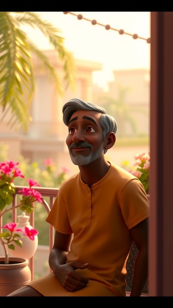 বাবার জন্য একটি নতুন chair