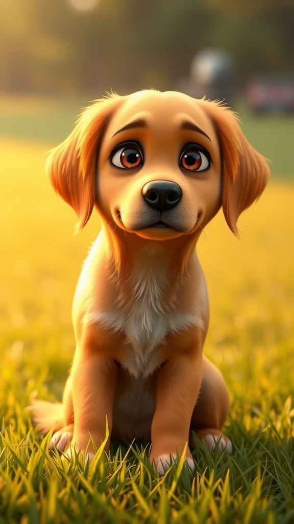 A Golden Retriever's Heartfelt Wait
