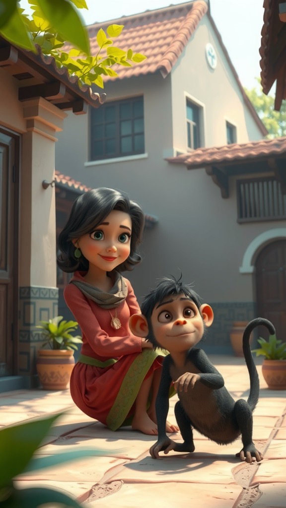 दादीमा और नटखट बंदर की कहानी