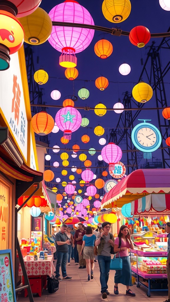Keceriaan Bermain Bianglala di Pasar Malam