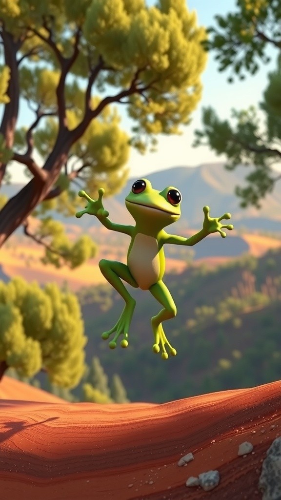Jumping Frogs Playing
