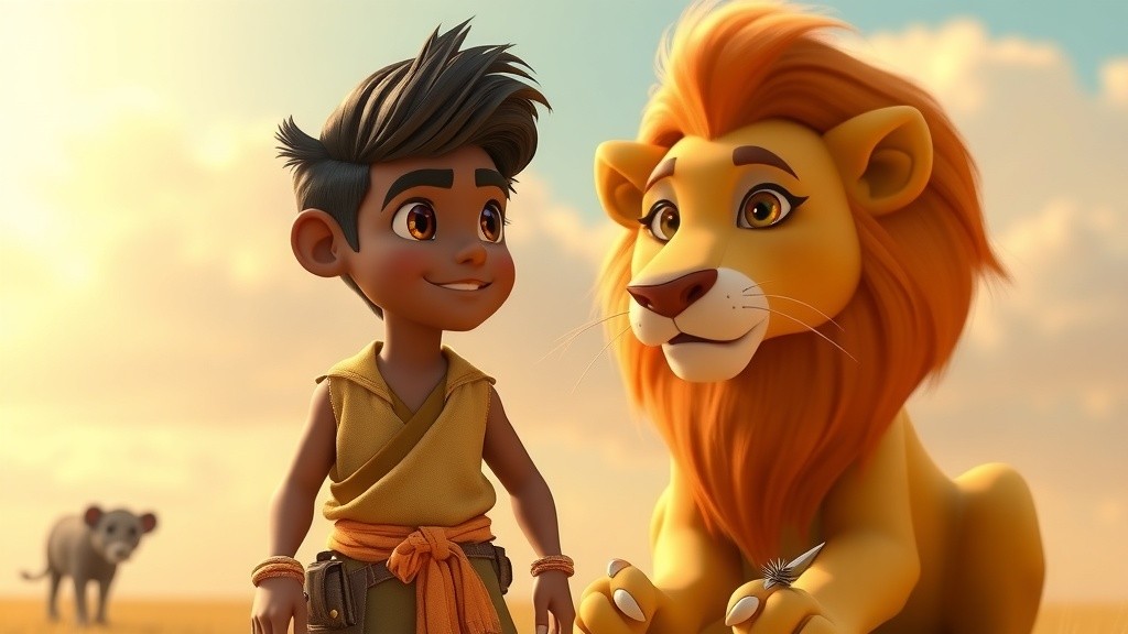 Arjun and the Gentle Lion