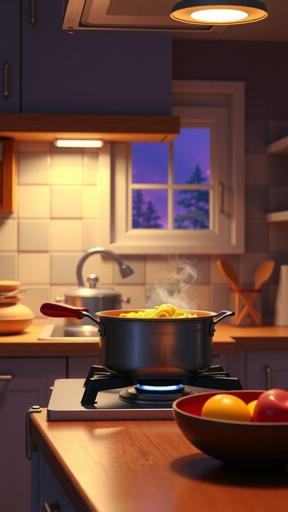 Midnight Pasta Panic: A Cooking Catastrophe
