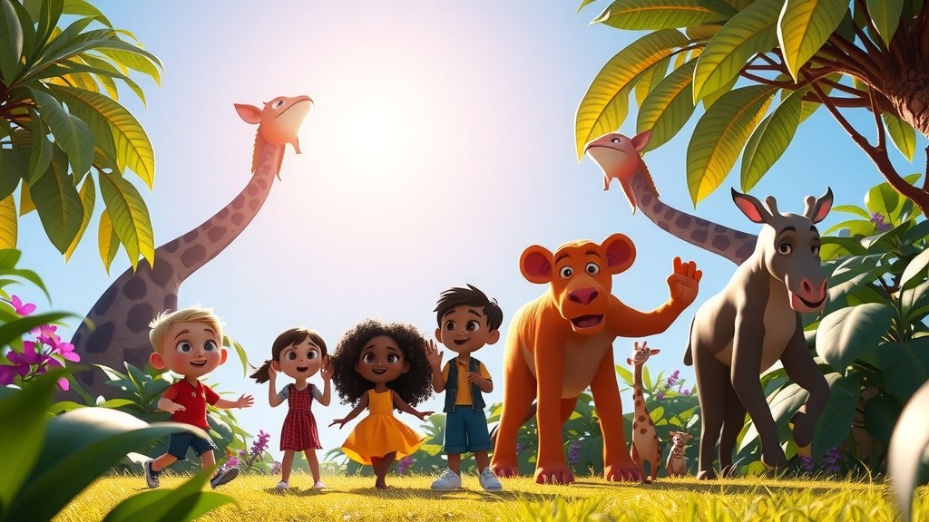 Jungle Rap Party: Kids and Animals Unite!
