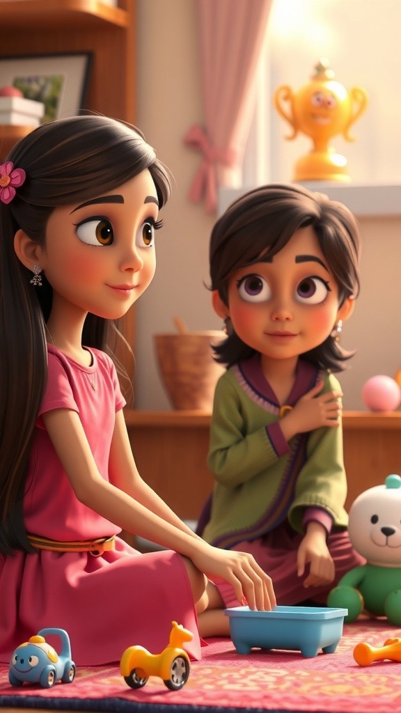 Sisterly Adventures: Riya and Aaradhya's Happy Days