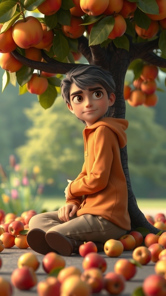 Under the Apple Tree: Newton's Discovery