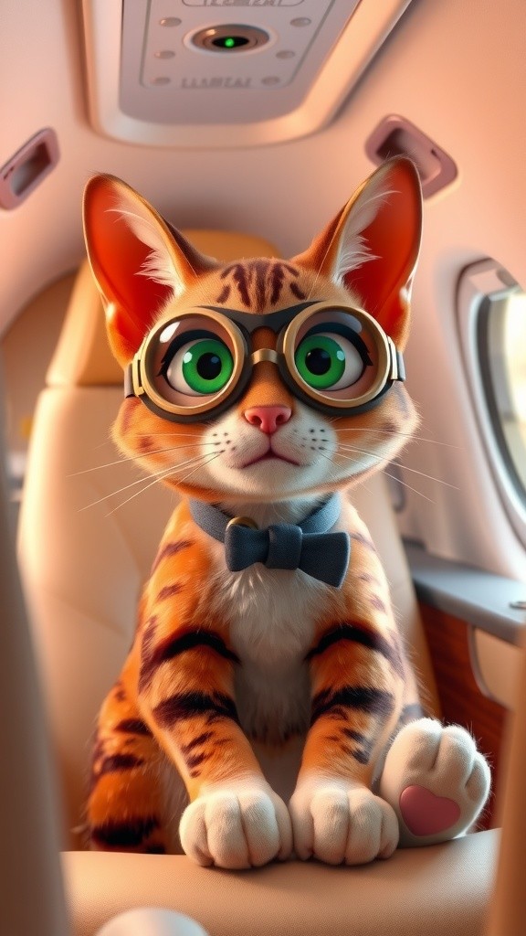 Captain Whiskers: The Pawsome Pilot's High-Flying Adventure!