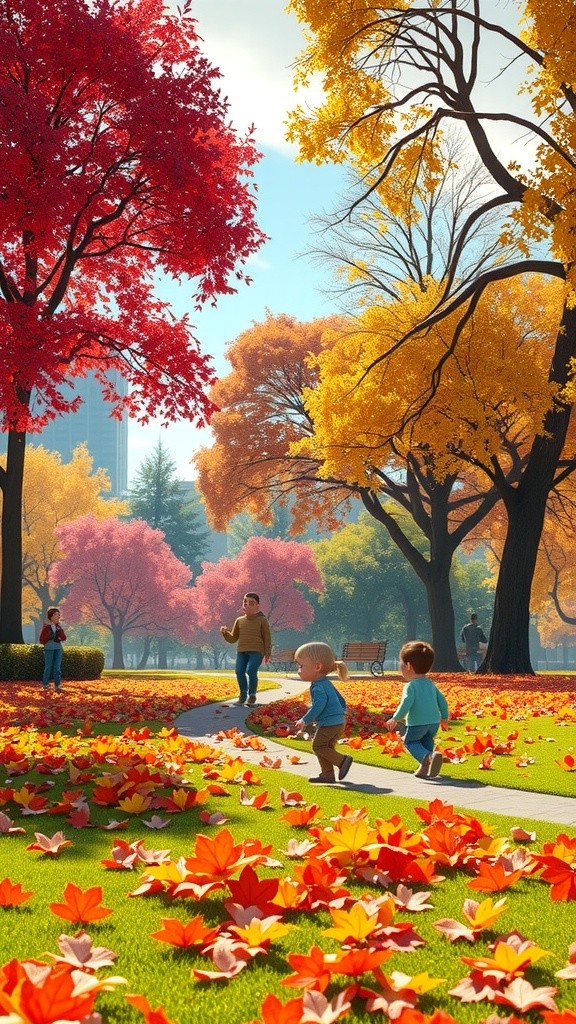 Toddler's Sweet Autumn Moment