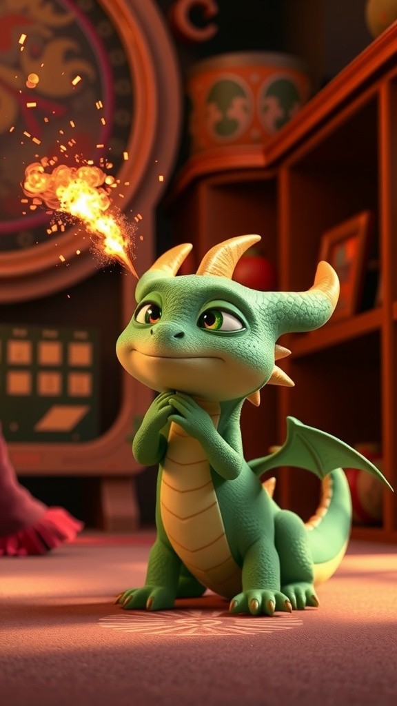 Dibble the Sneezing Popcorn Dragon!