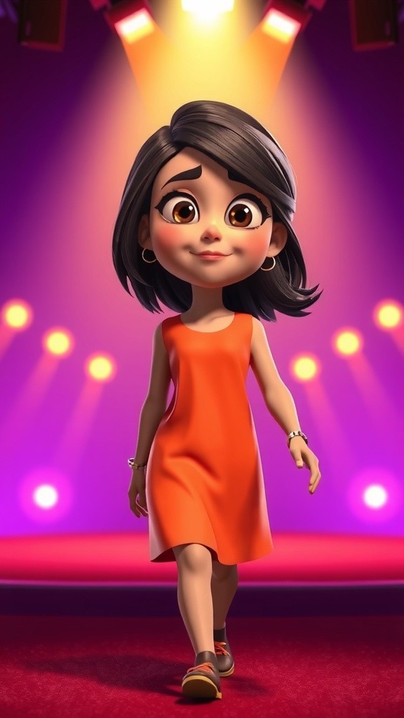 মেয়ের নৃত্য প্রদর্শন