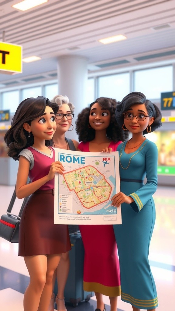 Sisters' Vacation in Rome: Mimi, Soso, Bebe, and Lilly