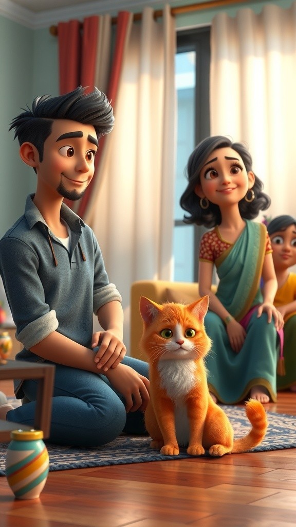 El gato rompe la tele mientras ven Disney xd!