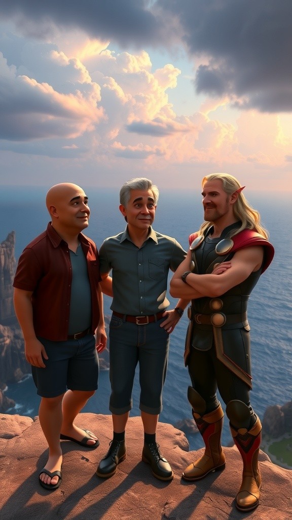Epic Bike Showdown: Heroes in the Sky!