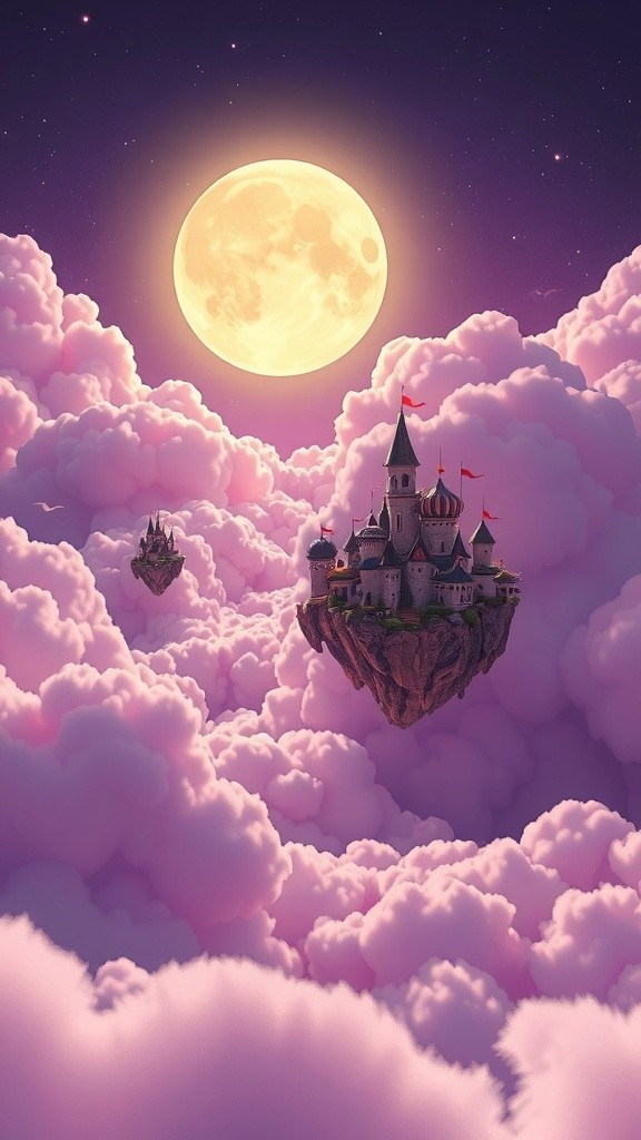 Whispers of a Dreamlike Floating Garden