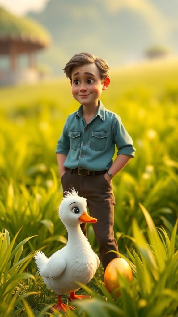 The Farmer and the Magical Duck: A Tale of Greed