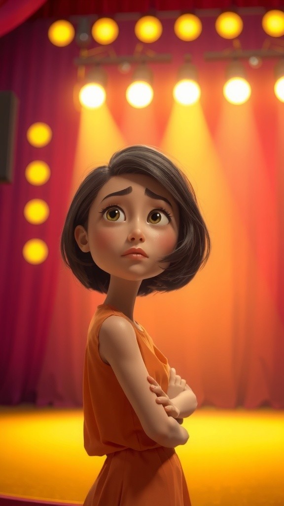 Facing the Stage: Sara's Courageous Performance