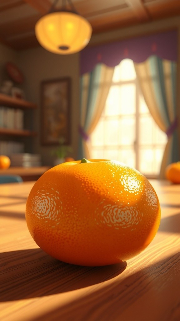 Girl Cutting Orange