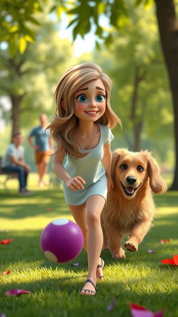 A Girl Overcomes Her Fear of Dogs with Help from an Elder Man