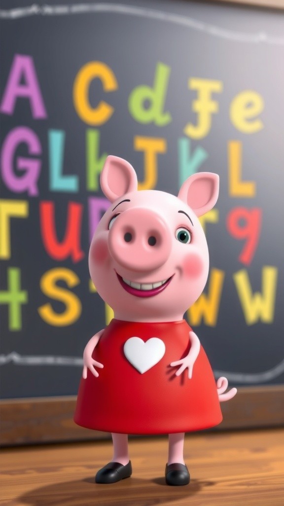 Peppa Pig Teaches ABCs to Garvik and Garvish Brothers