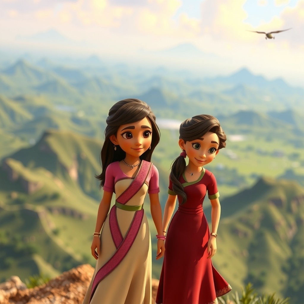 The Duel of the Princesses: Nature's Transformation