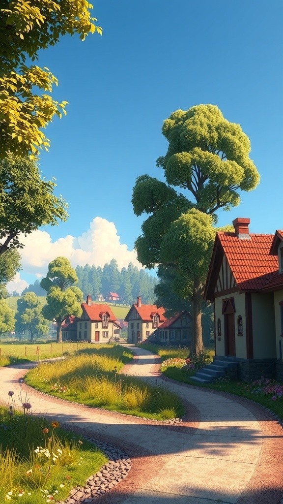 A Walk Through the Village Path