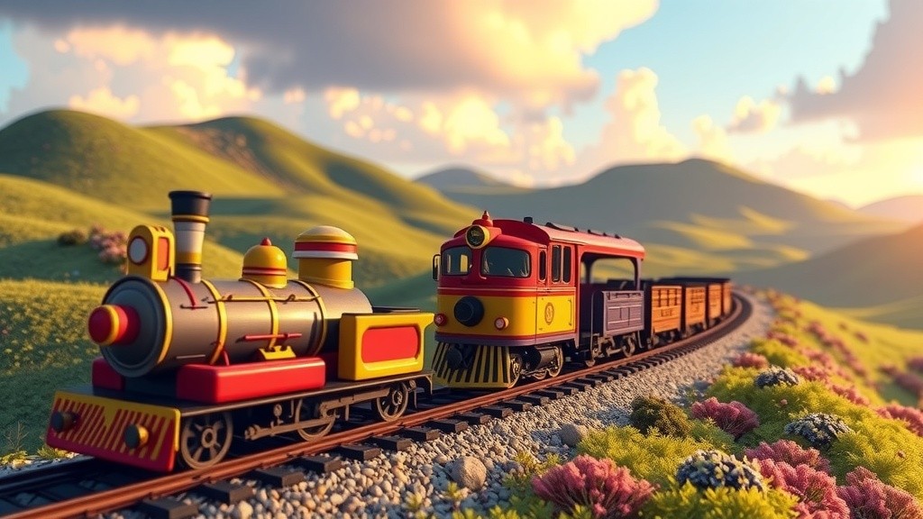 Bali Train Adventure: Explore with Fun Animal Friends!