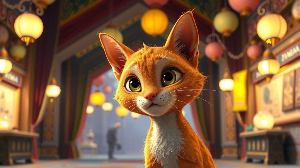 A Cat's Journey Through Zanjan's Persian Bazaar