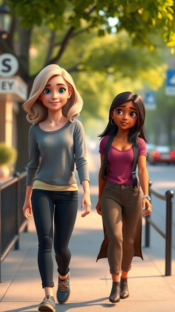 A Playful Exchange on the Street