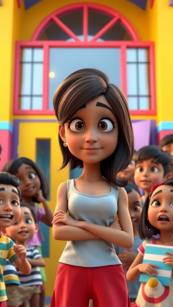 Amna's First Day of School