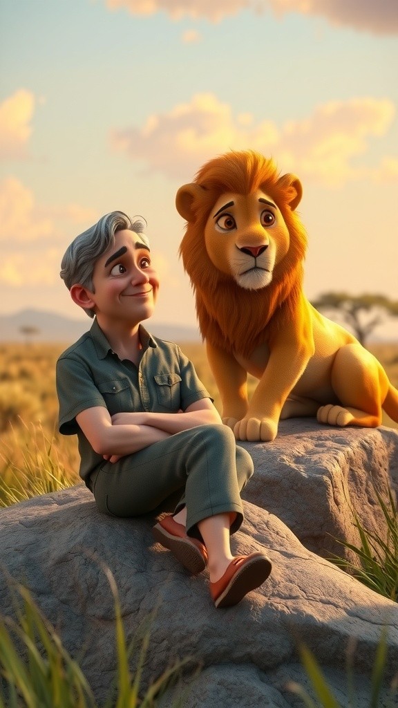 A Man and His Lion: The Story of Unlikely Friendship