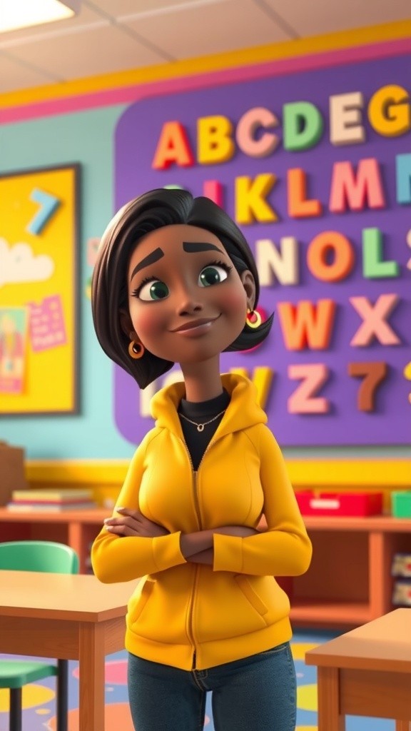 Learning About the Alphabet A in the Classroom