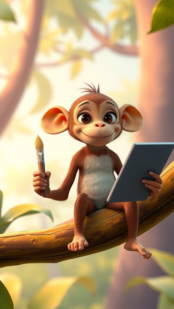 The Sad Monkey Artist: A Tale of Unseen Talent