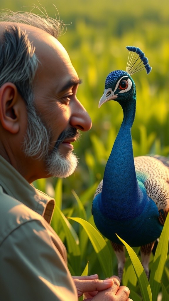Peacock Feast: A Colorful Fruit Adventure