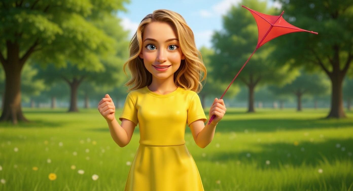 Tina and Her Magical Kite Adventure