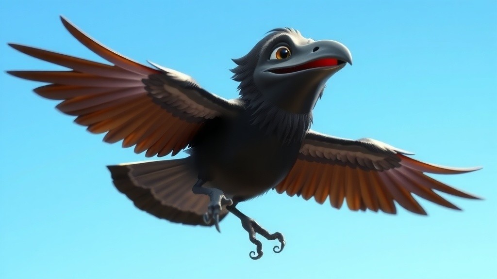 A Clever Crow's Thirst